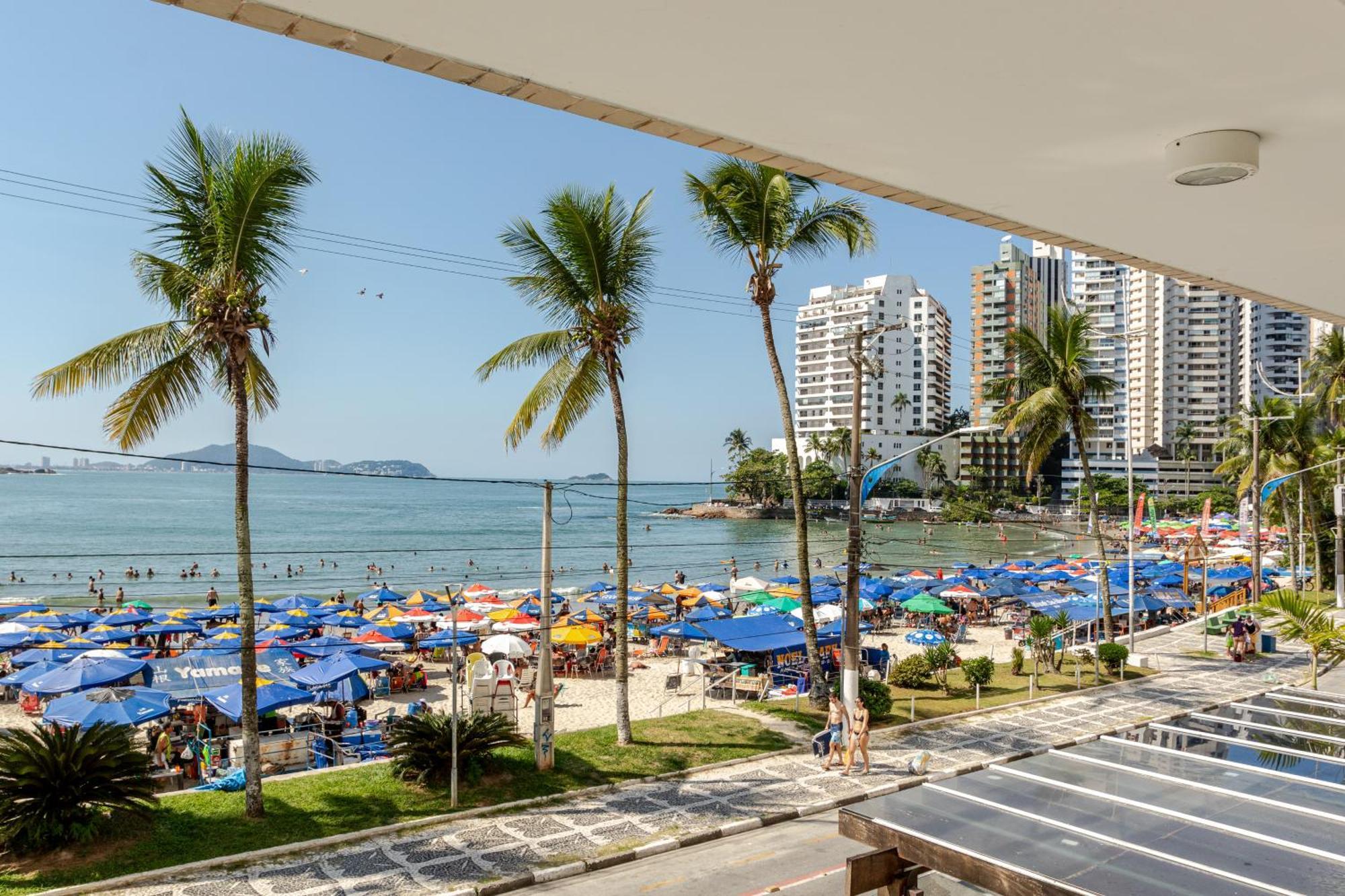 Apto - Predio De Frente Para Praia - Asturias - Guaruja - 2 Vagas Garagem - Wi-Fi E Ar Condicionado Zewnętrze zdjęcie
